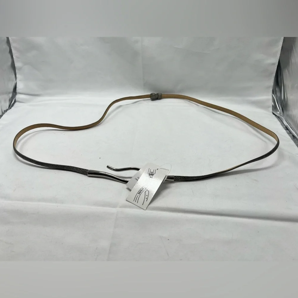 Skinny Aimee Lynn snakesskin like leather belt